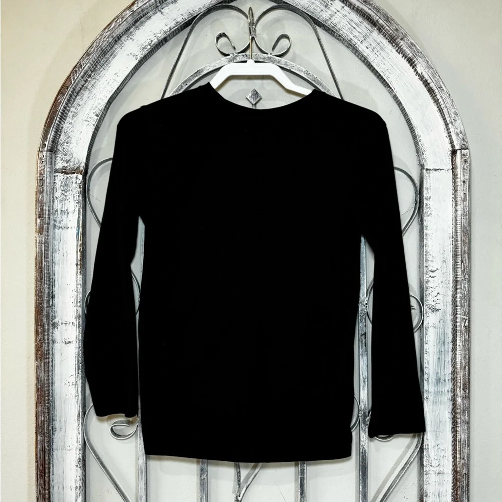 Kid’s Black Long Sleeve Funny Graphic Tee #1592